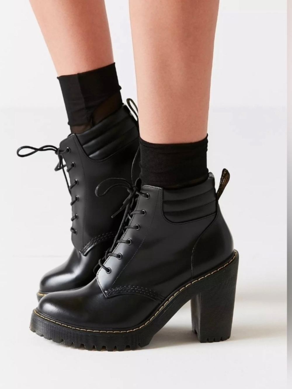 Dr Martens Persephone Milled Napa High Heel Boots. Size 6/EU37